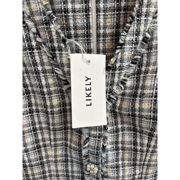 NWT LIKELY Franco Grey Mini Dress - Picture 4 of 6